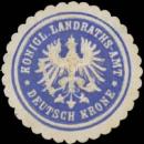 Siegelmarke K. Landraths-Amt Deutsch Krone W0391620