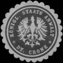 Siegelmarke K. Staatsanwalt Deutsch Krone W0392116